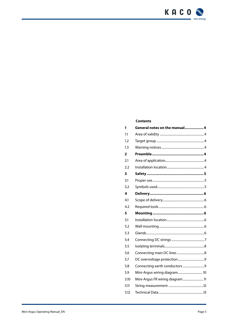 KACO Powador Mini-Argus User Manual | Page 3 / 16