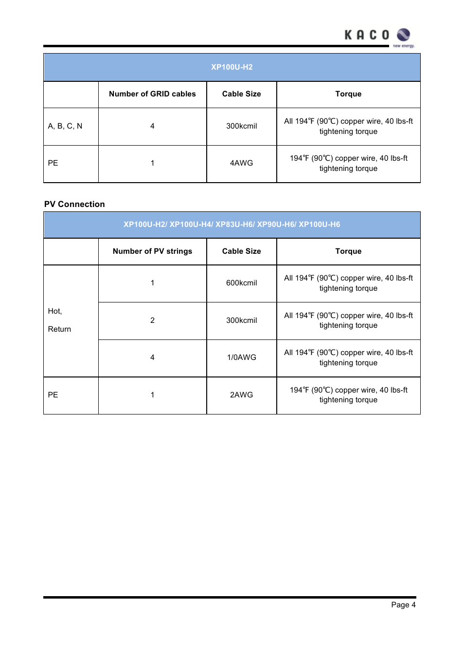 KACO XP83U-H6 (Canada) User Manual | Page 4 / 78