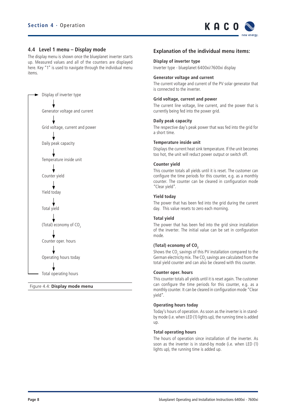 KACO blueplanet 6400xi User Manual | Page 7 / 46