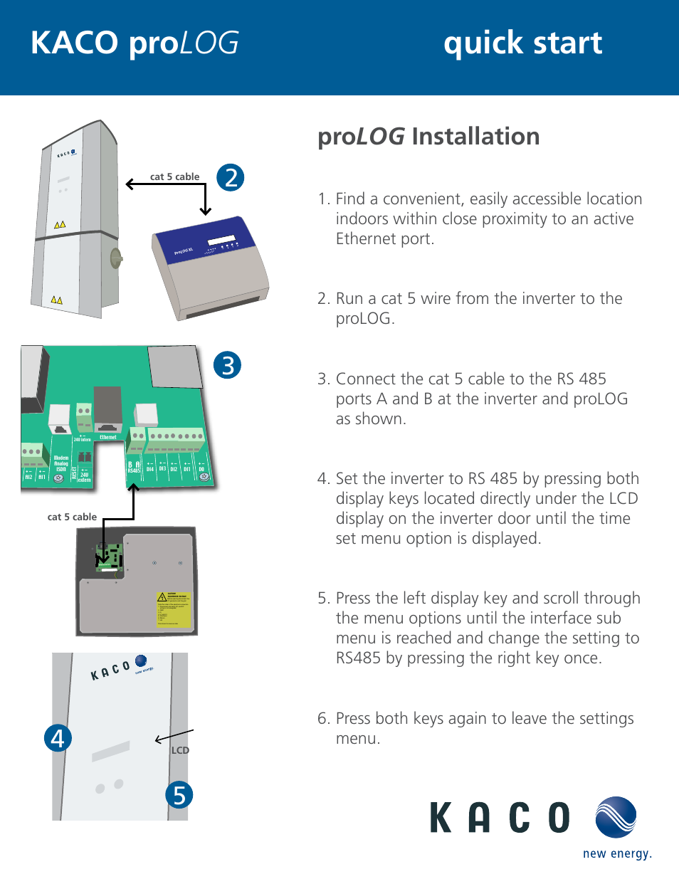 KACO proLOG User Manual | 2 pages