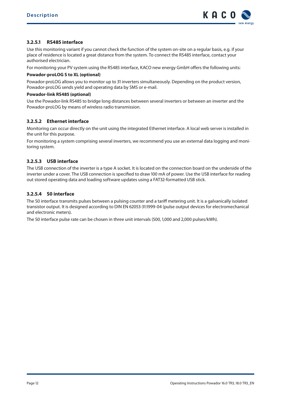 KACO Powador 16.0 TR3 User Manual | Page 11 / 58