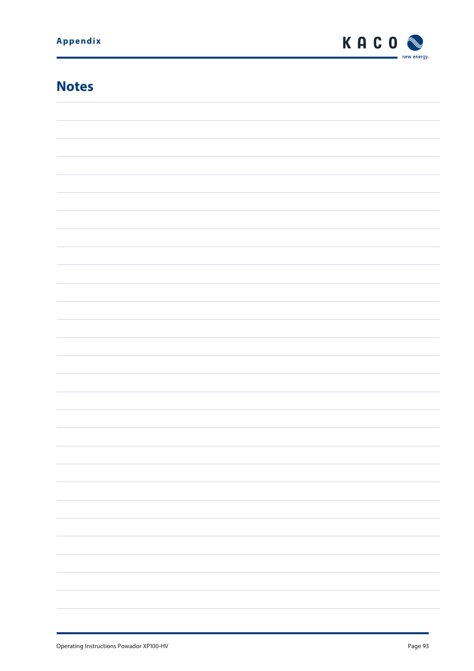 KACO Powador XP100-HV User Manual | Page 93 / 96