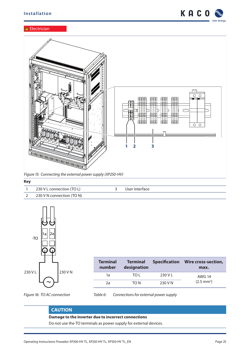 KACO Powador XP200-HV TL User Manual | Page 25 / 90