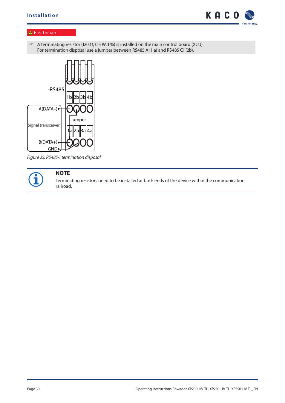 KACO Powador XP200-HV TL User Manual | Page 30 / 90