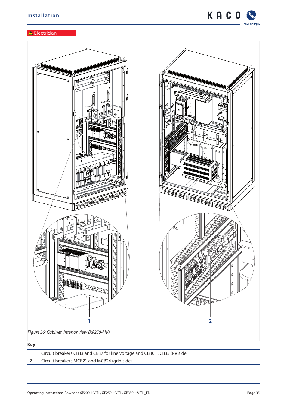 KACO Powador XP200-HV TL User Manual | Page 35 / 90