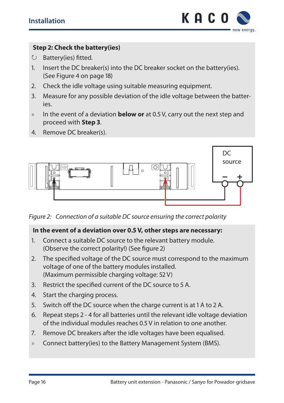 KACO Powador-gridsave User Manual | Page 16 / 24