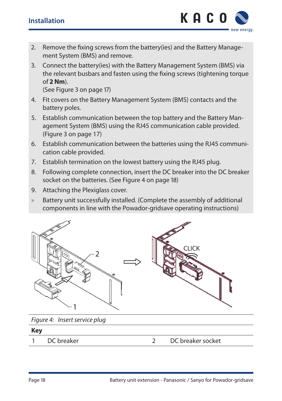 KACO Powador-gridsave User Manual | Page 18 / 24