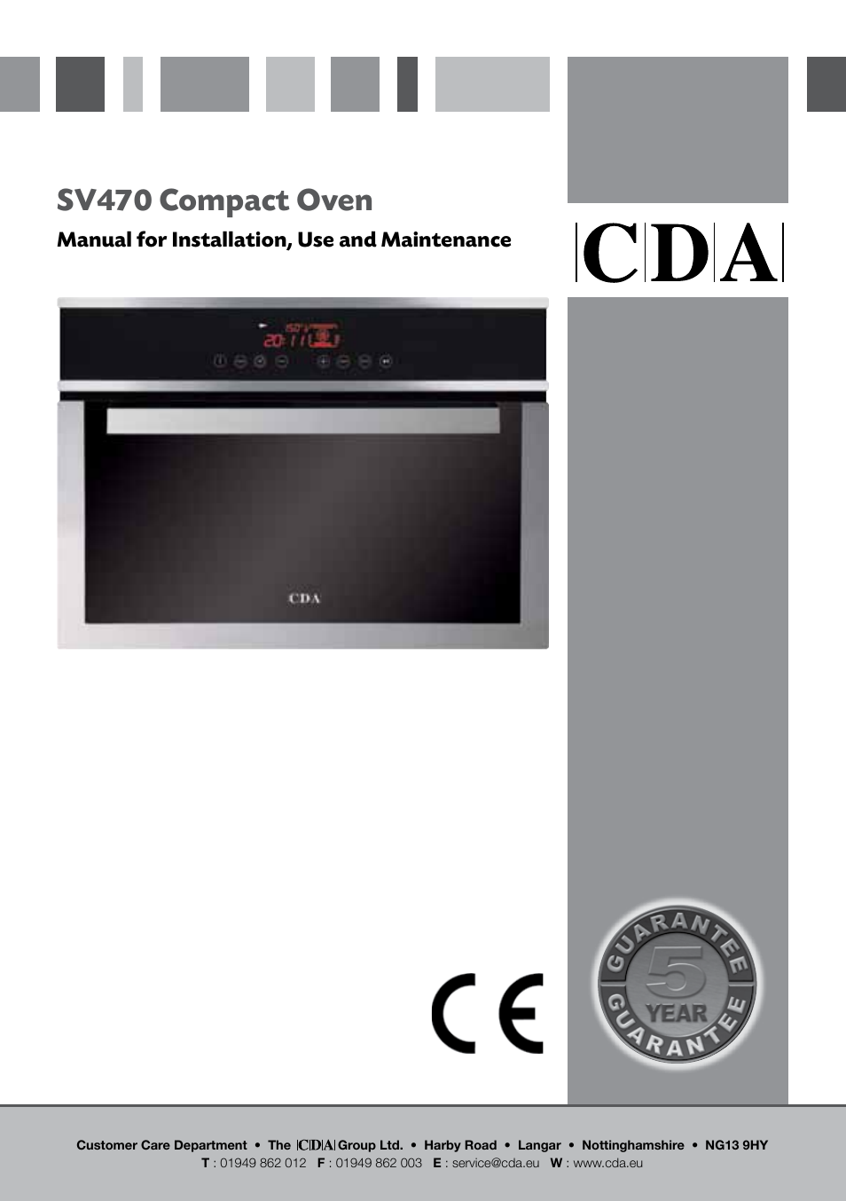 CDA SV470 User Manual | 20 pages