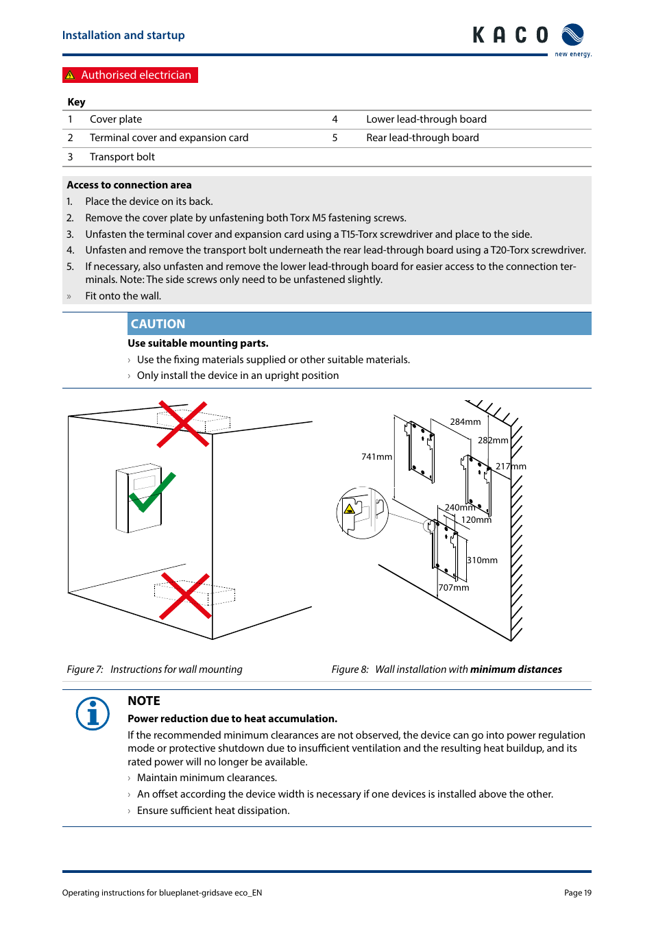 KACO blueplanet gridsave eco 5.0 TR1 User Manual | Page 19 / 46