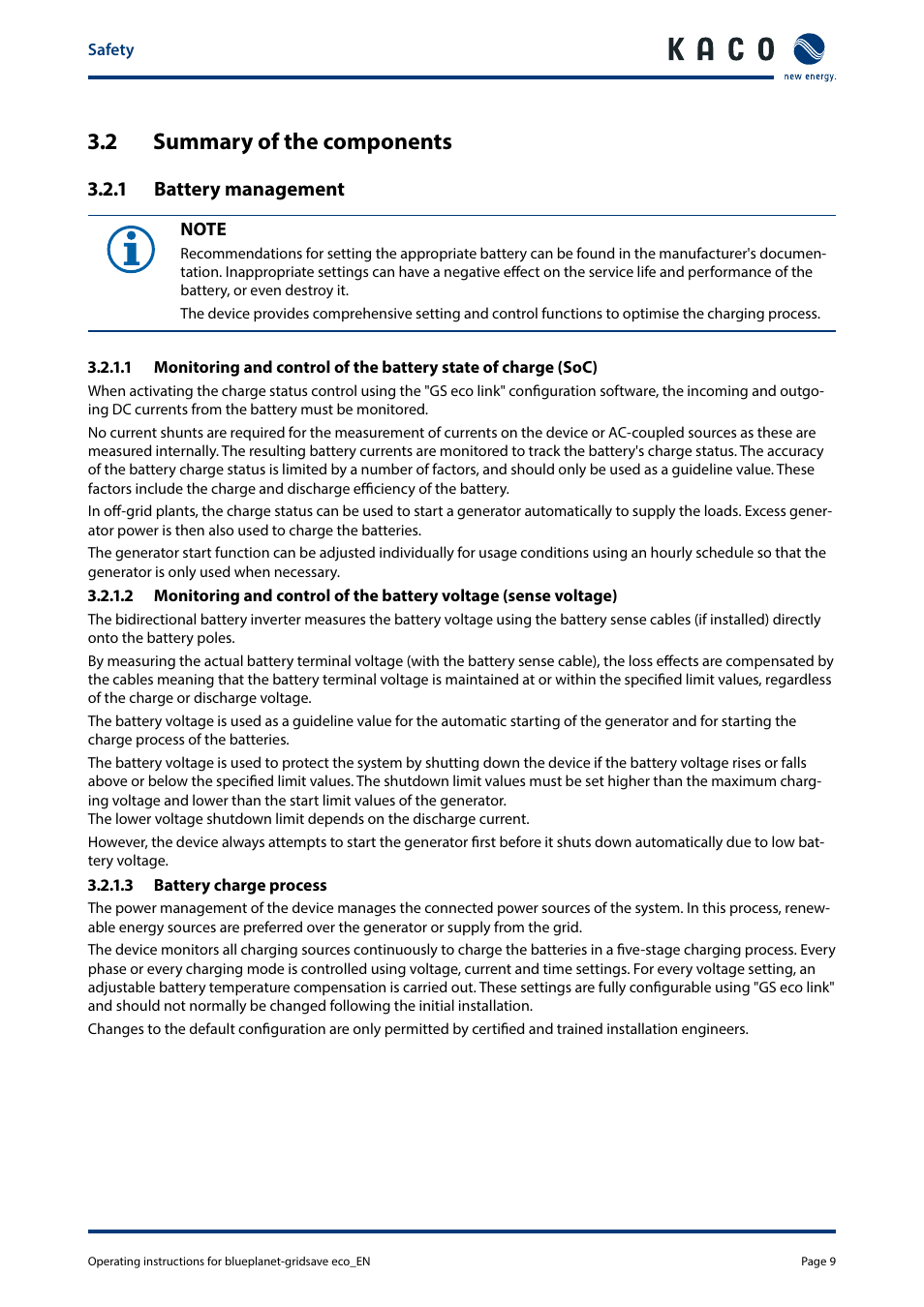 2 summary of the components | KACO blueplanet gridsave eco 5.0 TR1 User Manual | Page 9 / 46