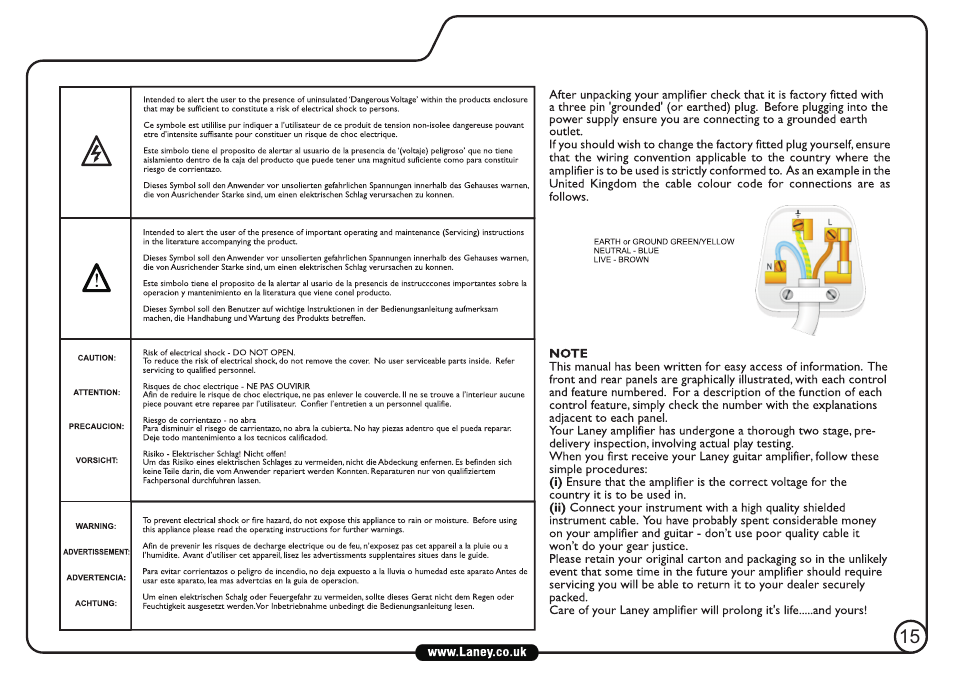 Laney IRT30-112 User Manual | Page 15 / 16