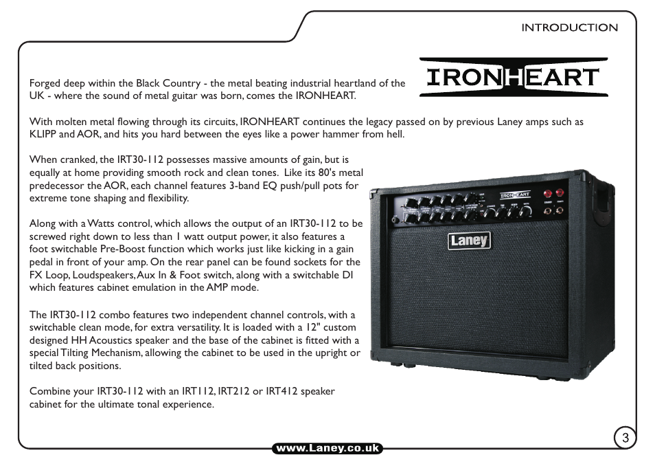 Laney IRT30-112 User Manual | Page 3 / 16