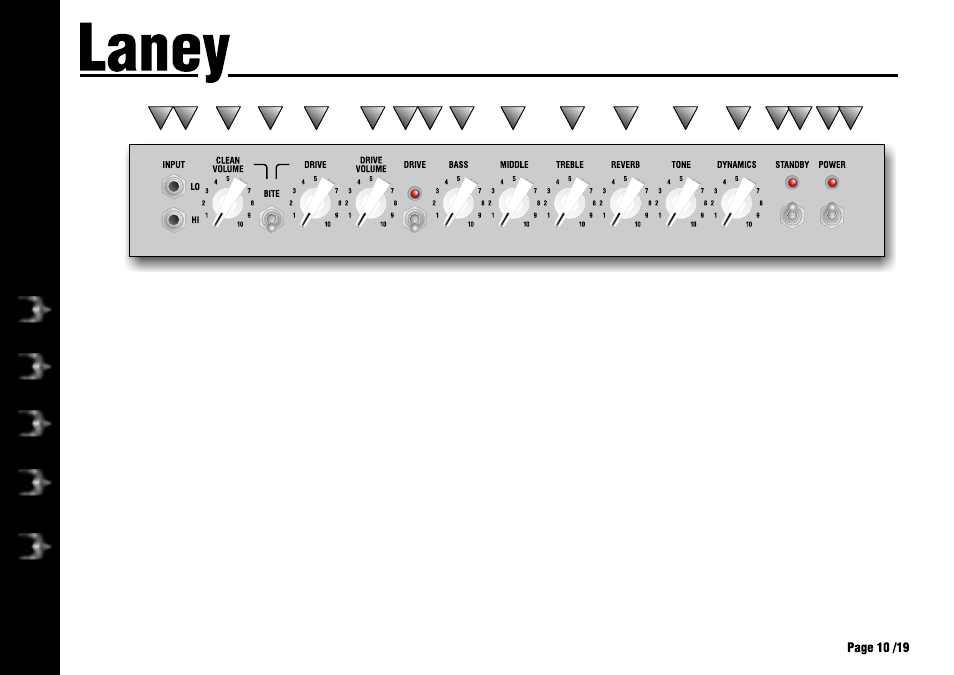 L50h, Operating instructions | Laney L50H User Manual | Page 10 / 20
