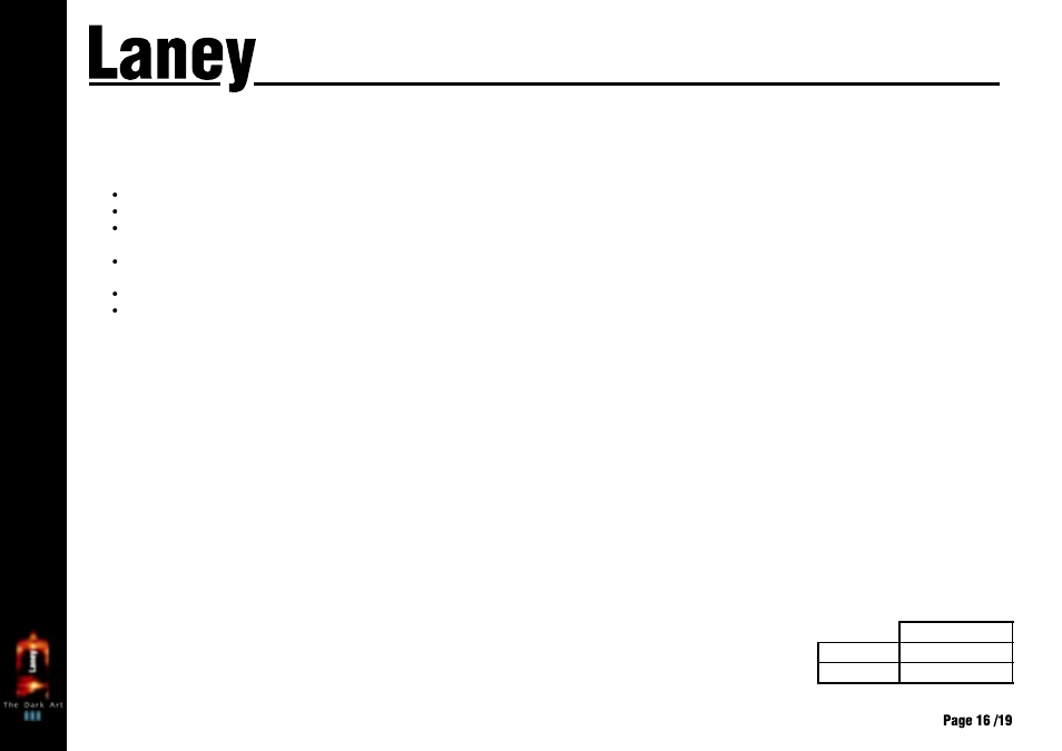 L50h, Operating instructions | Laney L50H User Manual | Page 16 / 20