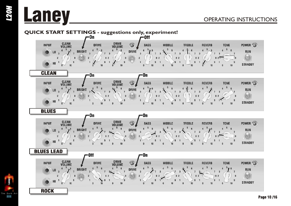 L20h | Laney L20H User Manual | Page 10 / 16