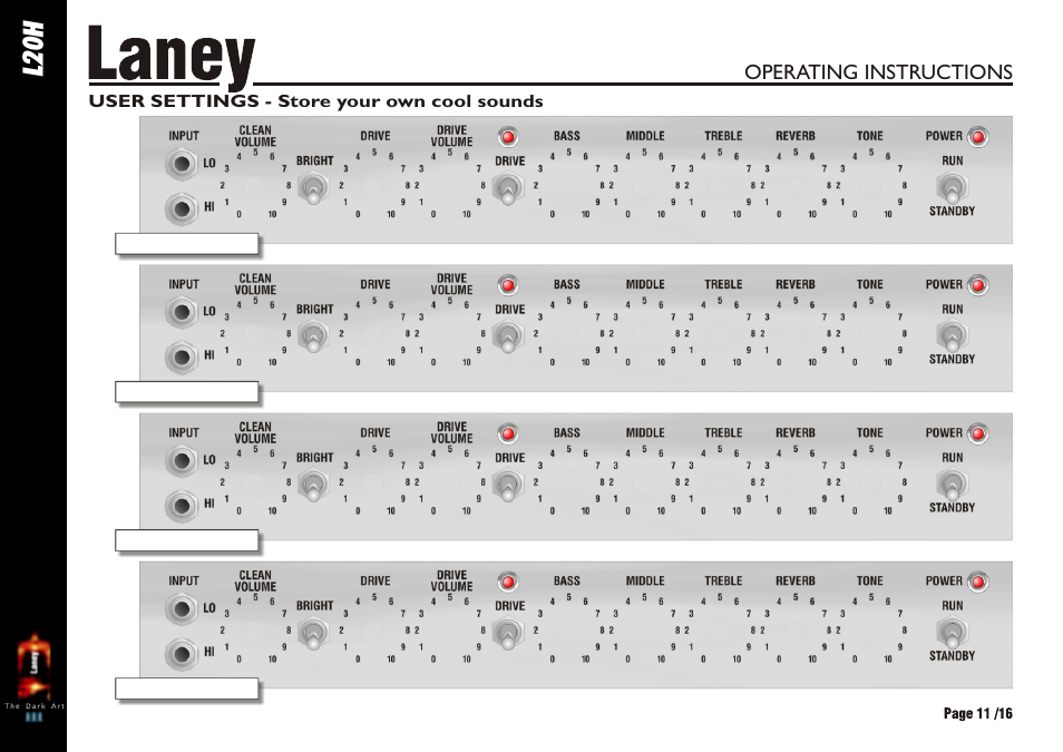 L20h | Laney L20H User Manual | Page 11 / 16