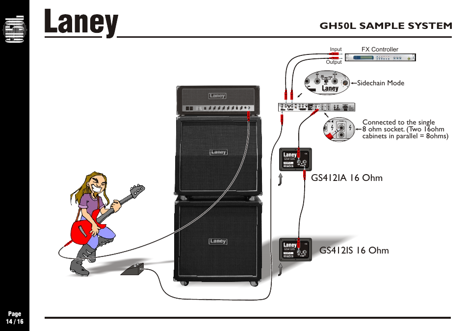 Gh50l sample system | Laney GH50L User Manual | Page 14 / 16