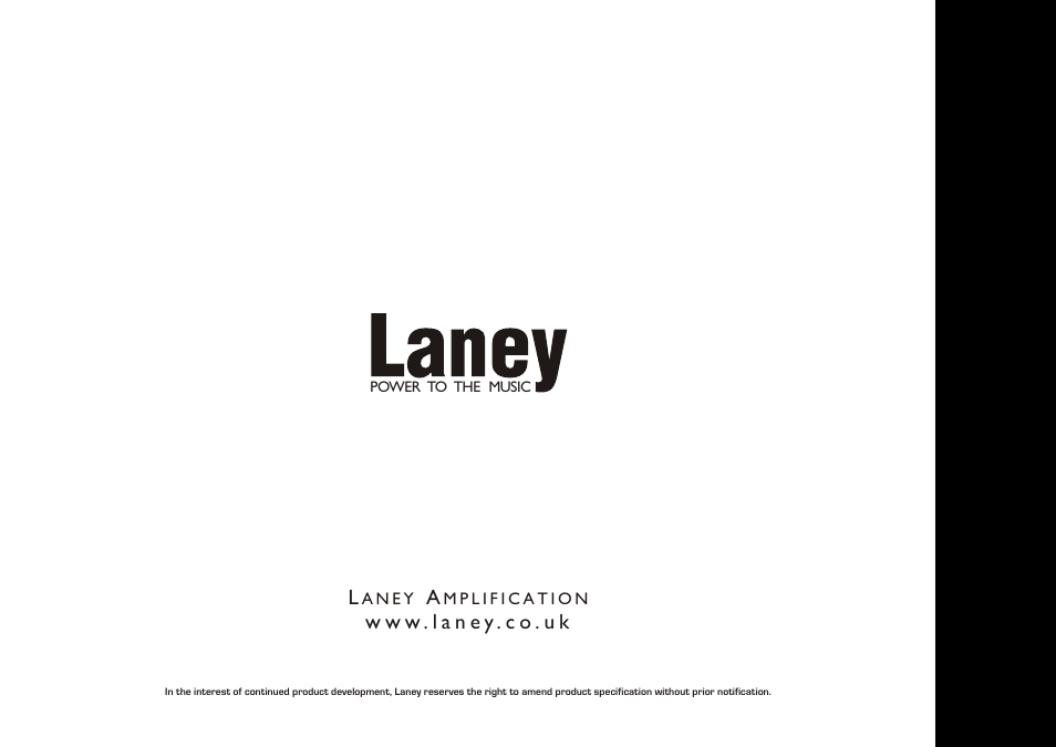 Laney GH50L User Manual | Page 16 / 16