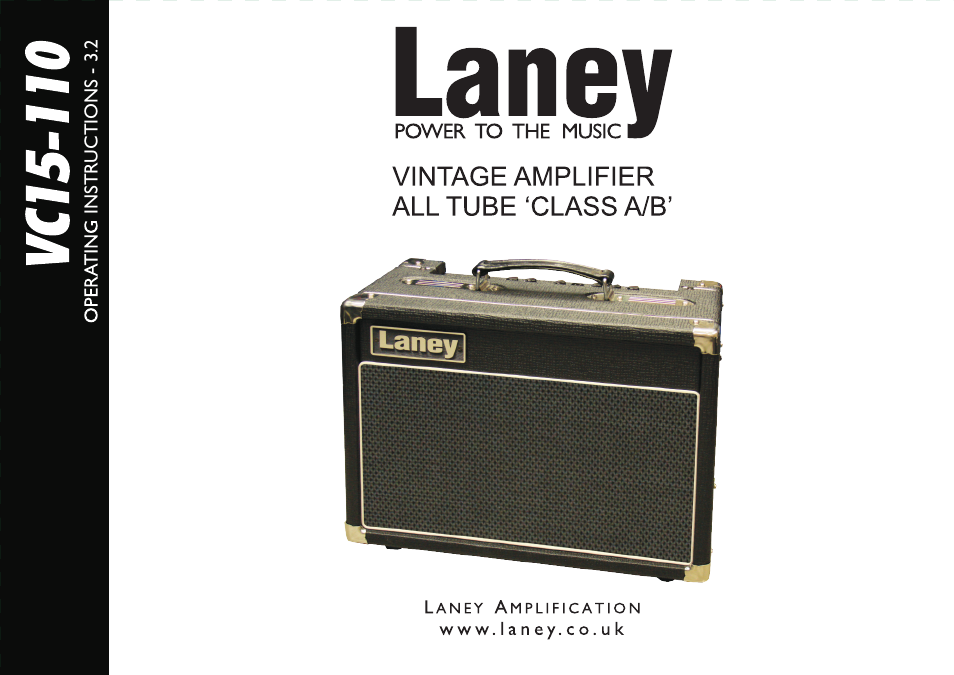 Laney VC15-110 User Manual | 20 pages