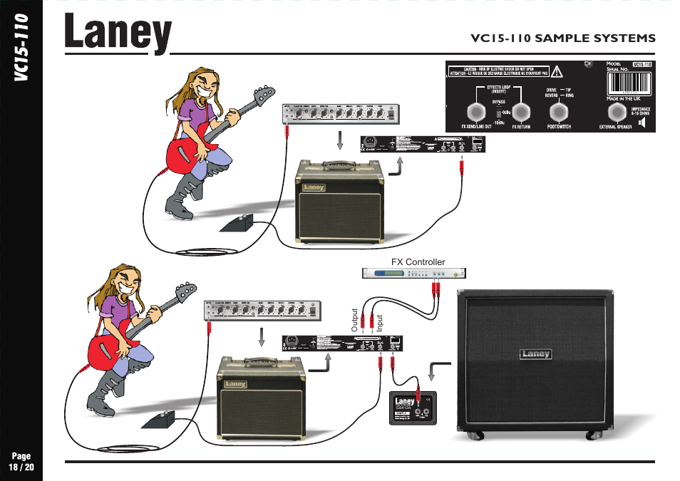 Laney VC15-110 User Manual | Page 18 / 20