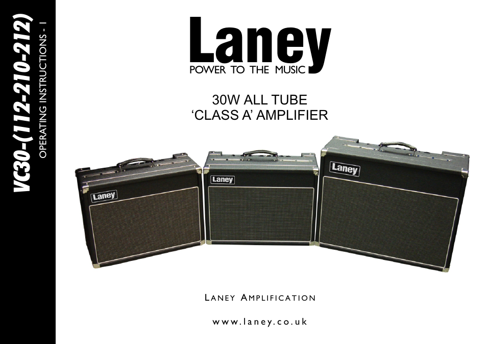 Laney VC30-112 User Manual | 16 pages