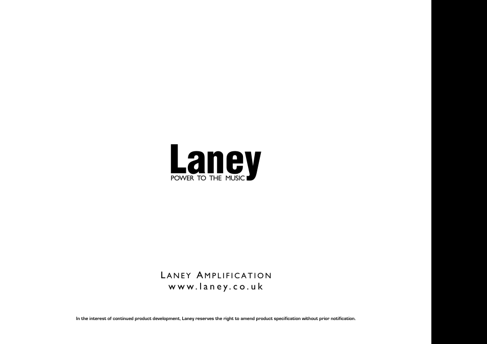Laney | Laney VC30-112 User Manual | Page 16 / 16