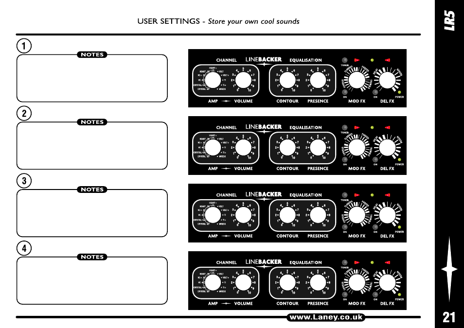 Laney LR5 User Manual | Page 21 / 24