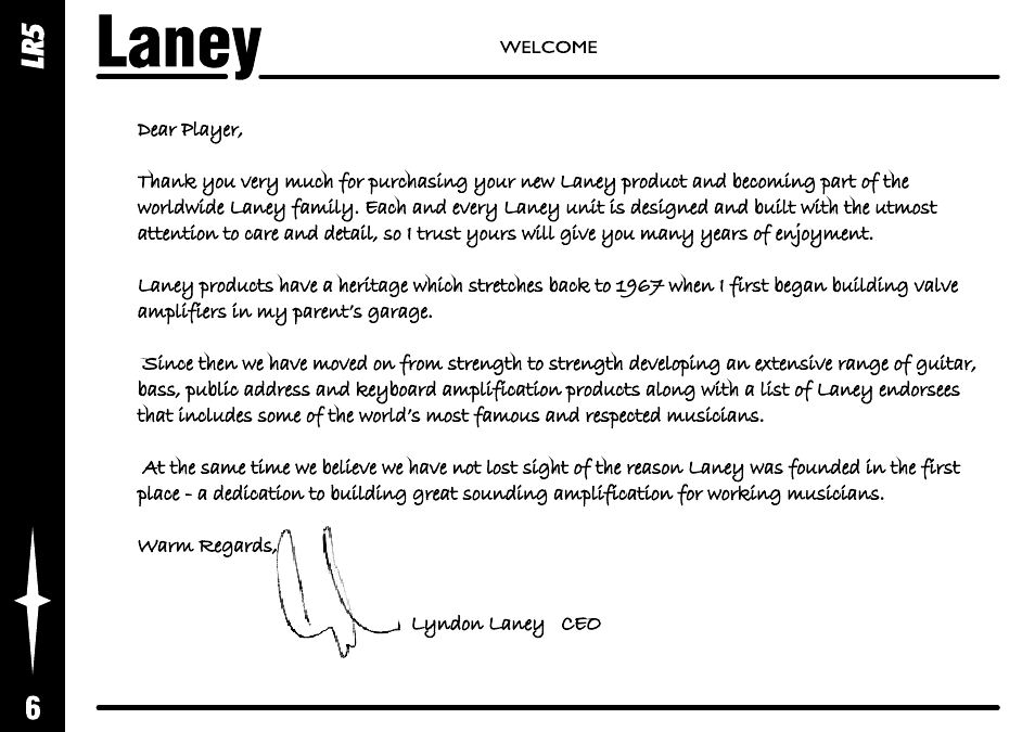 Laney LR5 User Manual | Page 6 / 24