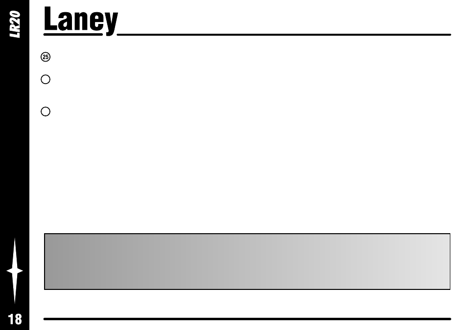 Factory reset | Laney LR20 User Manual | Page 18 / 24