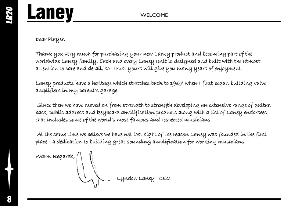 Laney LR20 User Manual | Page 8 / 24