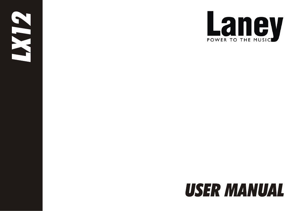 Laney LX12 User Manual | 12 pages