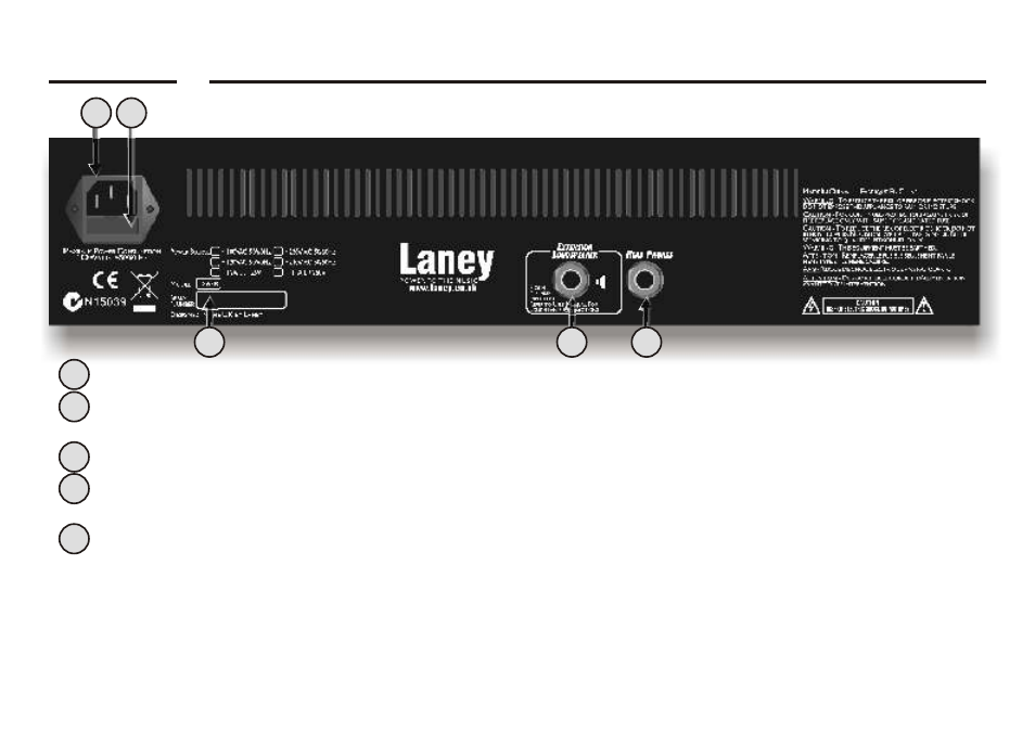 Laney, Operating instructions, Lx65r | Laney LX65R User Manual | Page 8 / 12