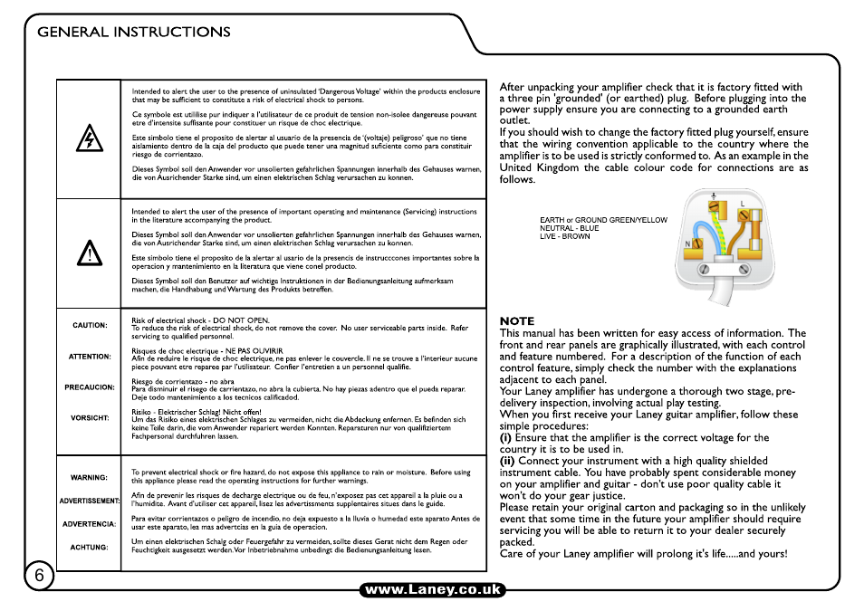 Laney LX120RT User Manual | Page 6 / 16