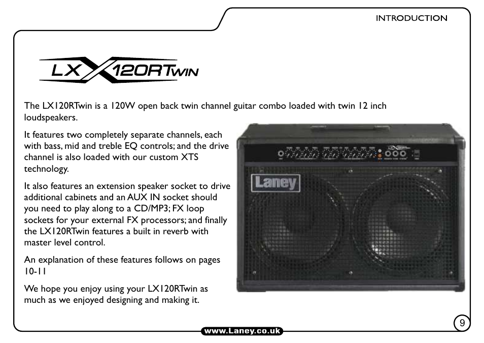 Laney LX120RT User Manual | Page 9 / 16