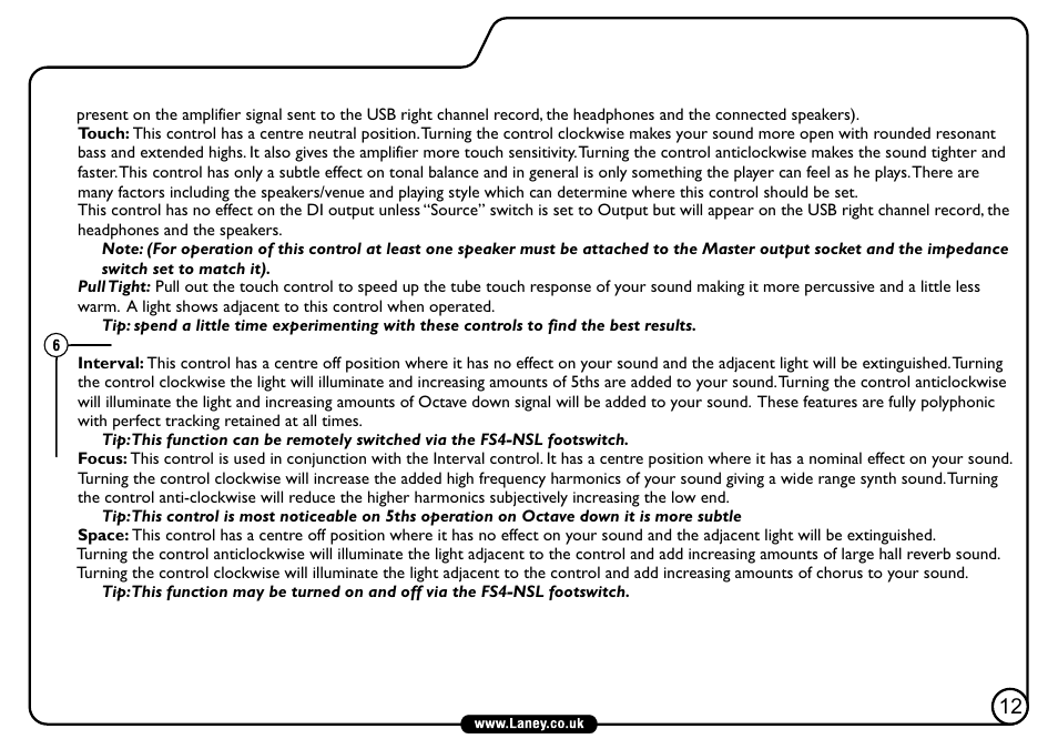 Laney NEXUS-SL User Manual | Page 13 / 24