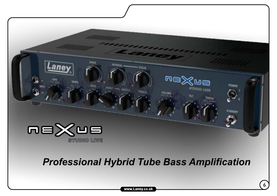 Professional hybrid tube bass amplification | Laney NEXUS-SL User Manual | Page 7 / 24