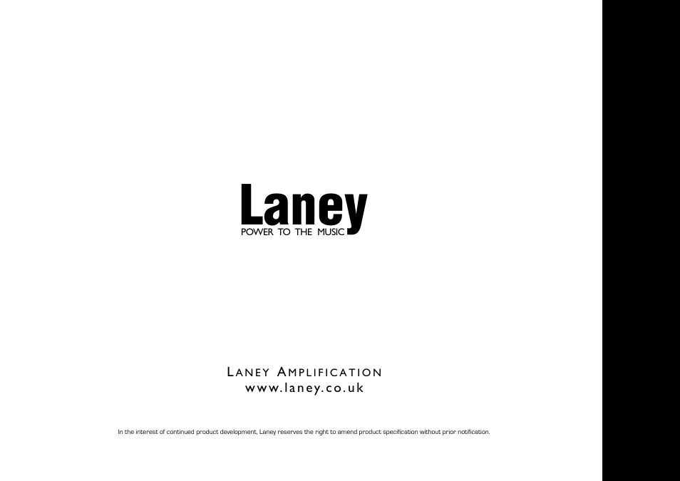 Laney | Laney NEXUS-FET User Manual | Page 20 / 20