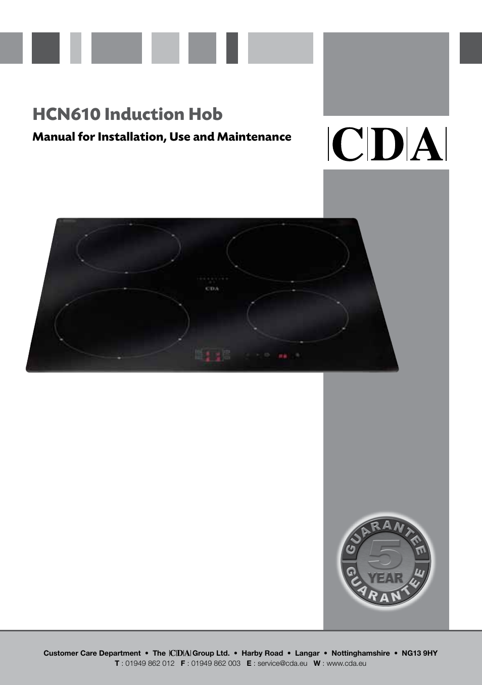 CDA HCN610 User Manual | 16 pages