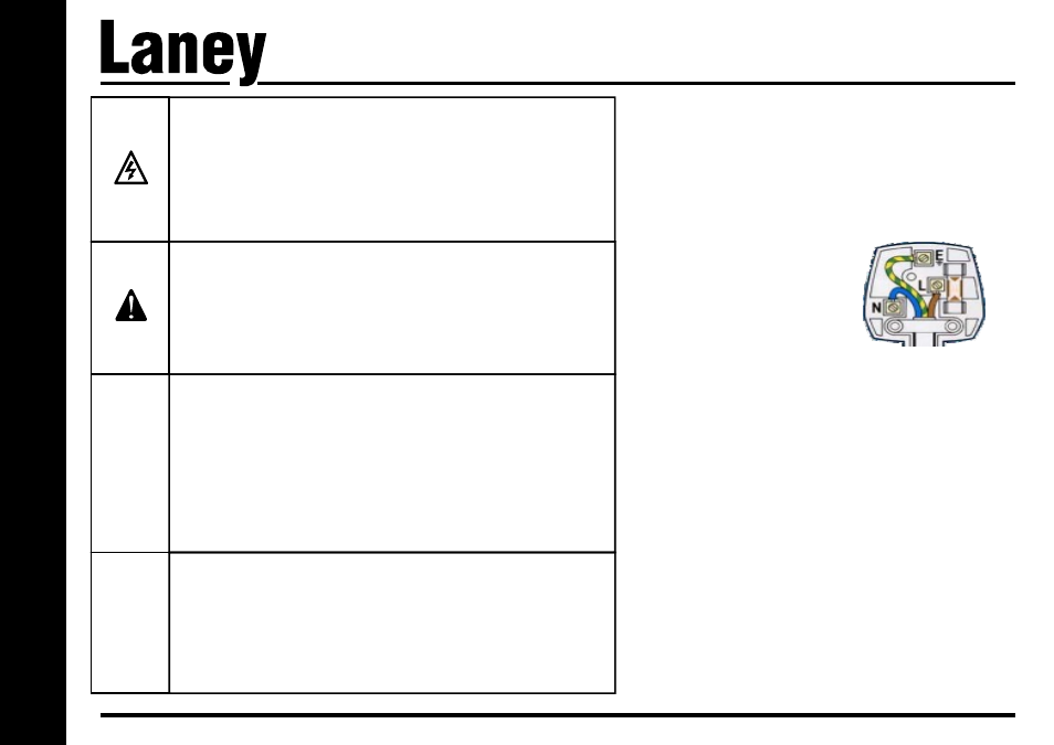 La65d, Before switching on | Laney LA65D User Manual | Page 6 / 20