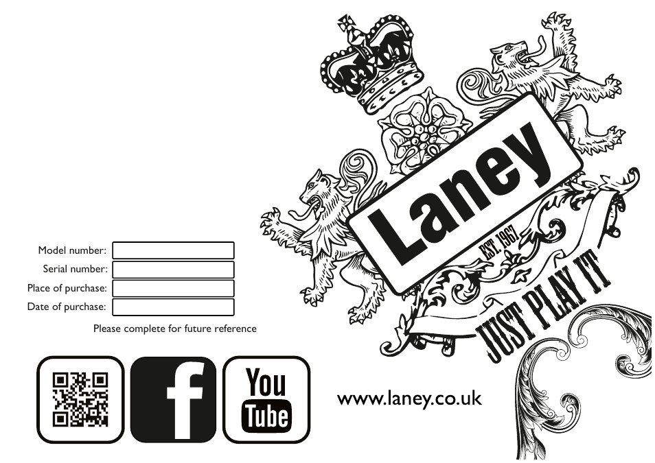 Laney AH110 User Manual | Page 16 / 16