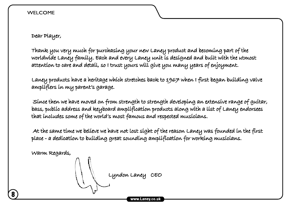 Laney AH40 User Manual | Page 8 / 16