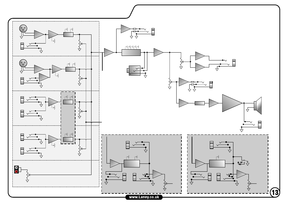 Block diagram | Laney AH150 User Manual | Page 13 / 16