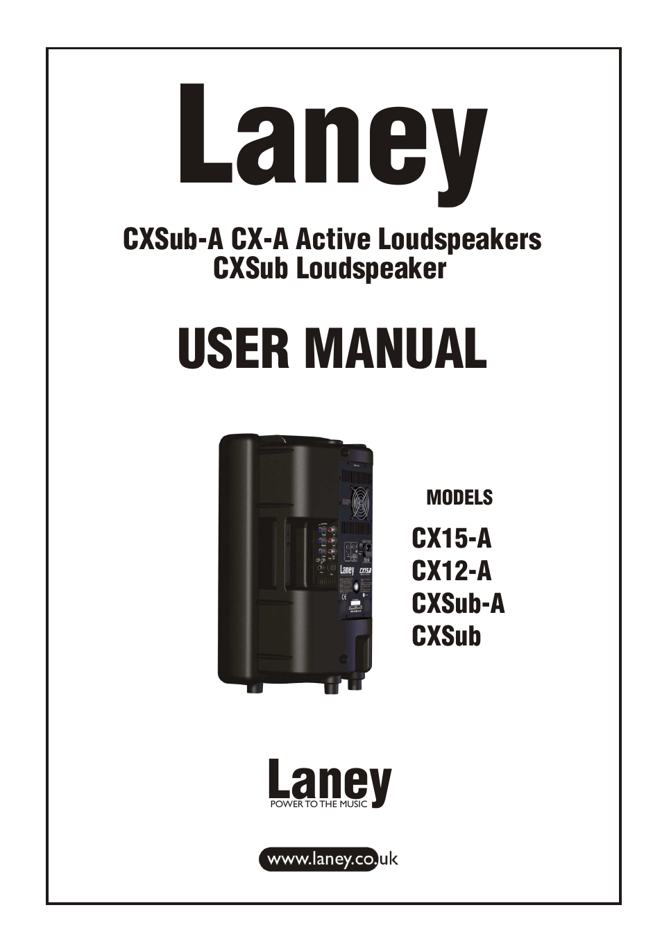 Laney CX12-A User Manual | 12 pages