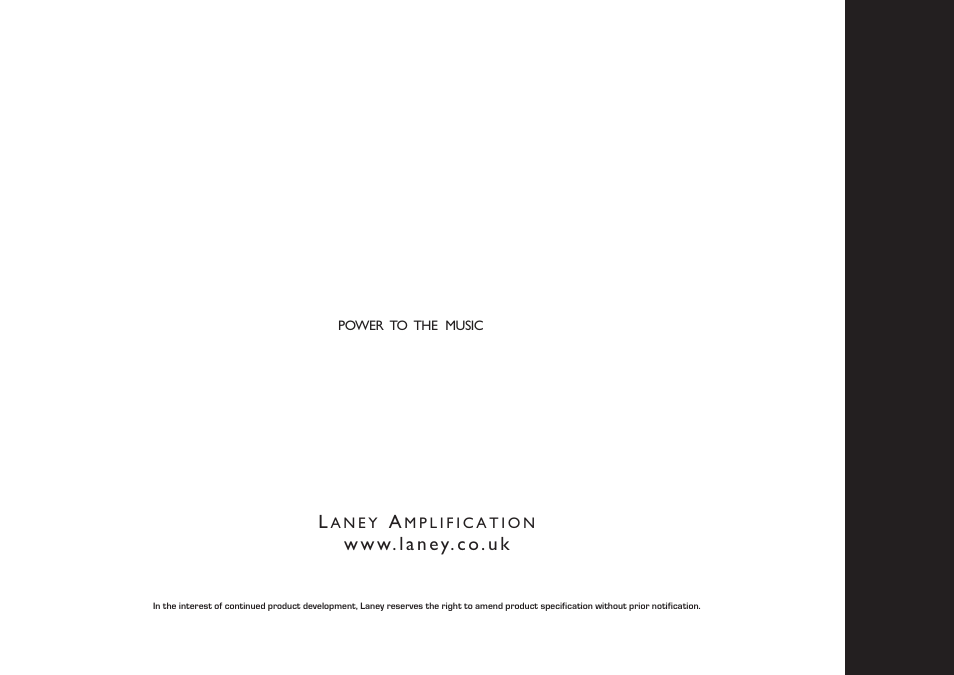 Laney | Laney CXM-110 User Manual | Page 12 / 12