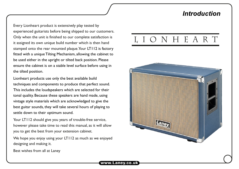 Laney LT112 User Manual | Page 5 / 8