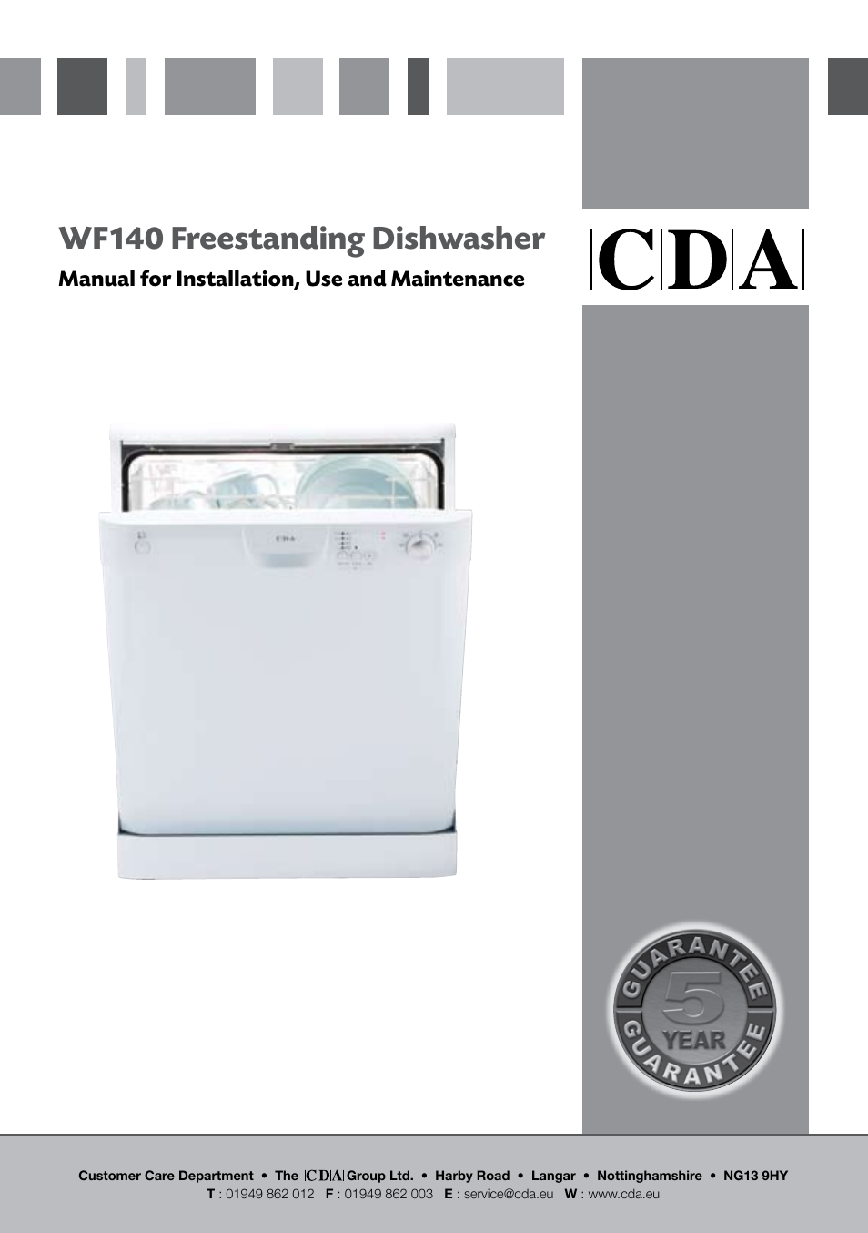 CDA WF140 User Manual | 16 pages