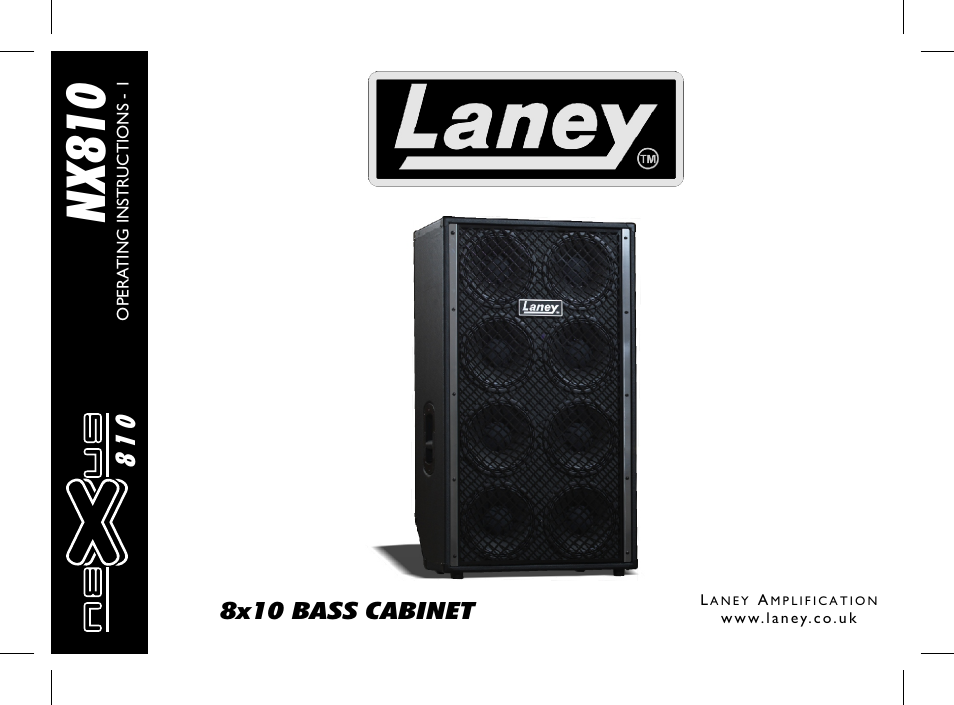 Laney NX810 User Manual | 4 pages