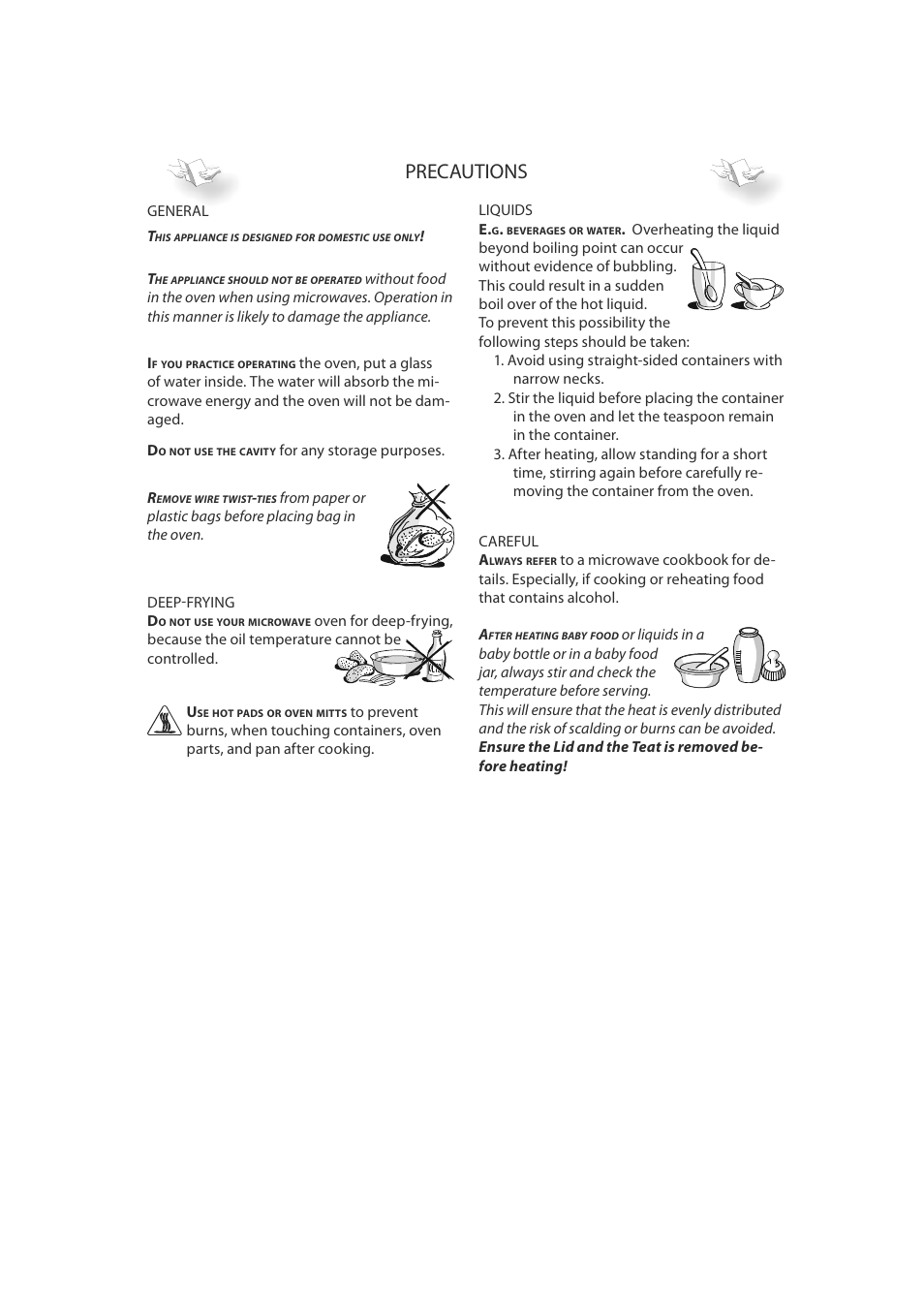 Precautions | CDA MC50 User Manual | Page 4 / 16