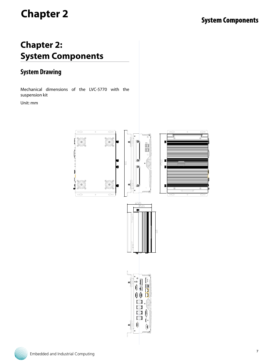 Chapter 2, Chapter 2: system components | Lanner LVC-5770 User Manual | Page 7 / 49