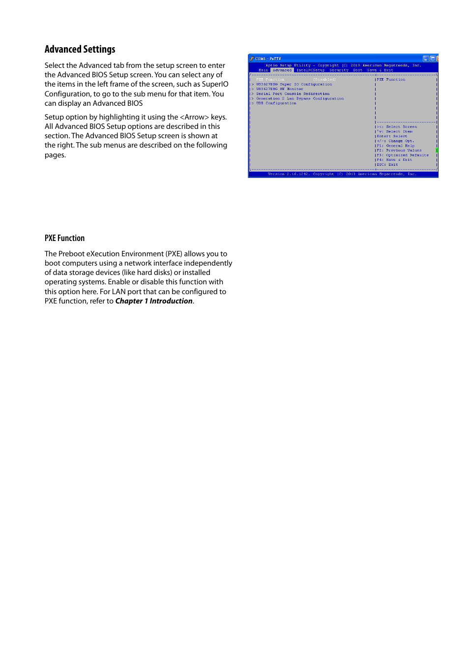 Advanced settings | Lanner FW-7525 User Manual | Page 23 / 41
